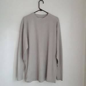 LINEA UOMO MENS TAN / BEIGE  SHIRT. SIZE 2XLT